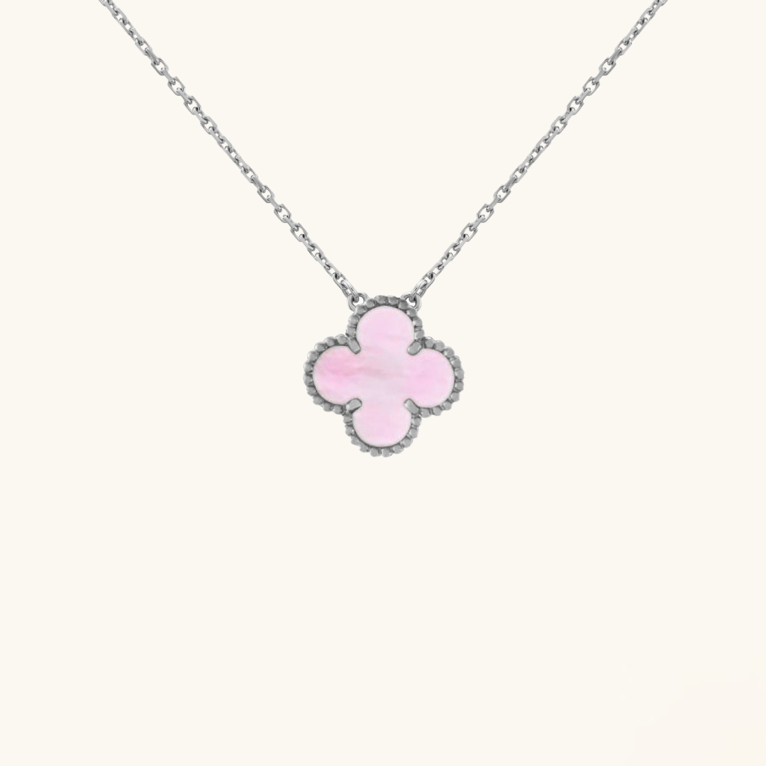 CLOVER | Halskette Rosa/Silber
