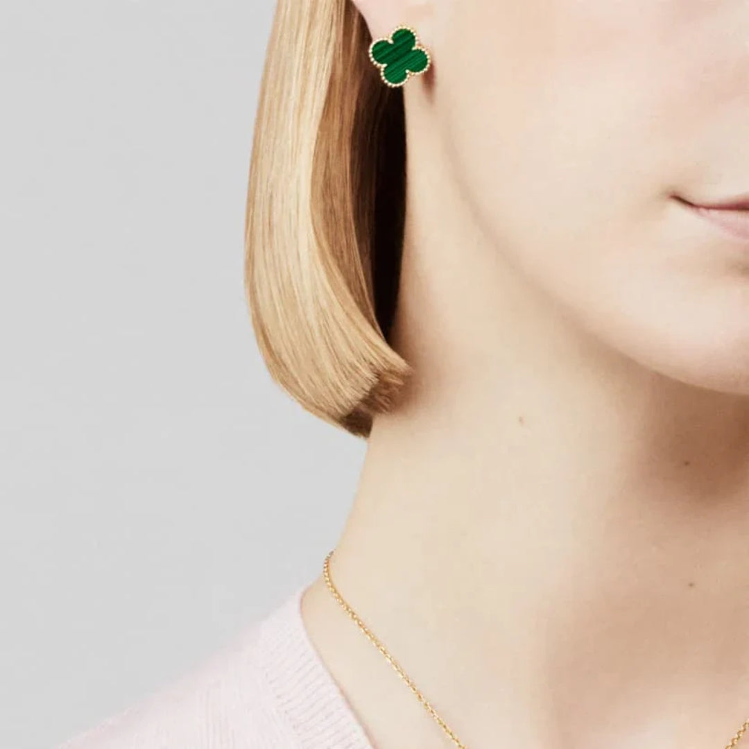 CLOVER | Grüne Ohrringe