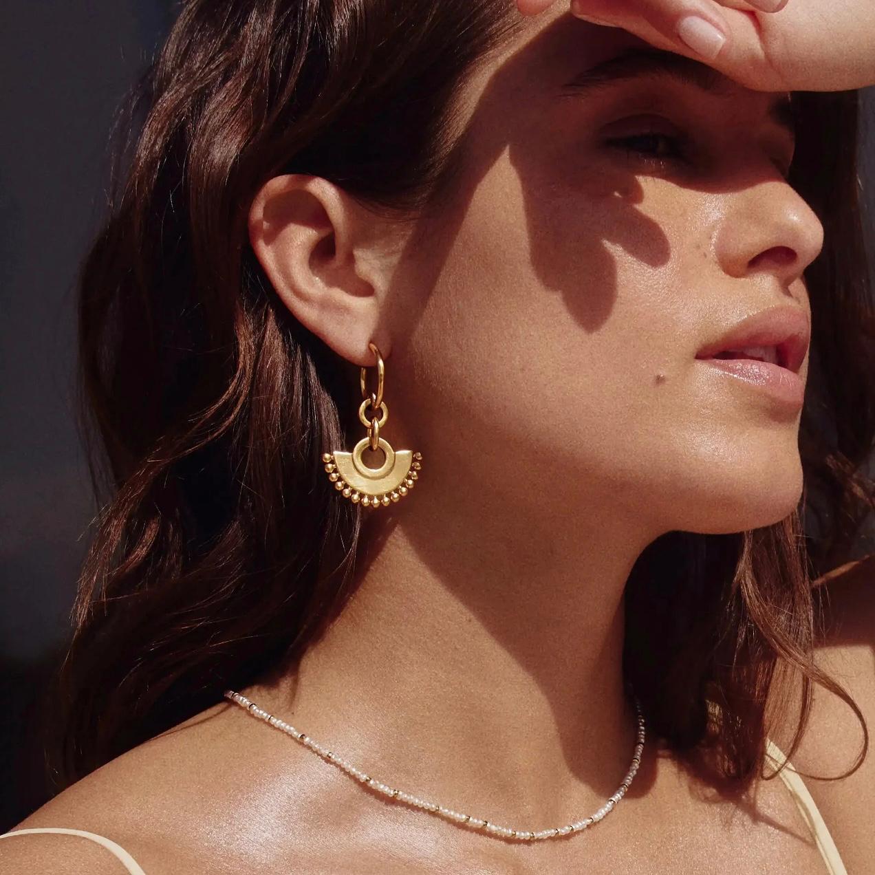 Aurora Fan Drop Earrings
