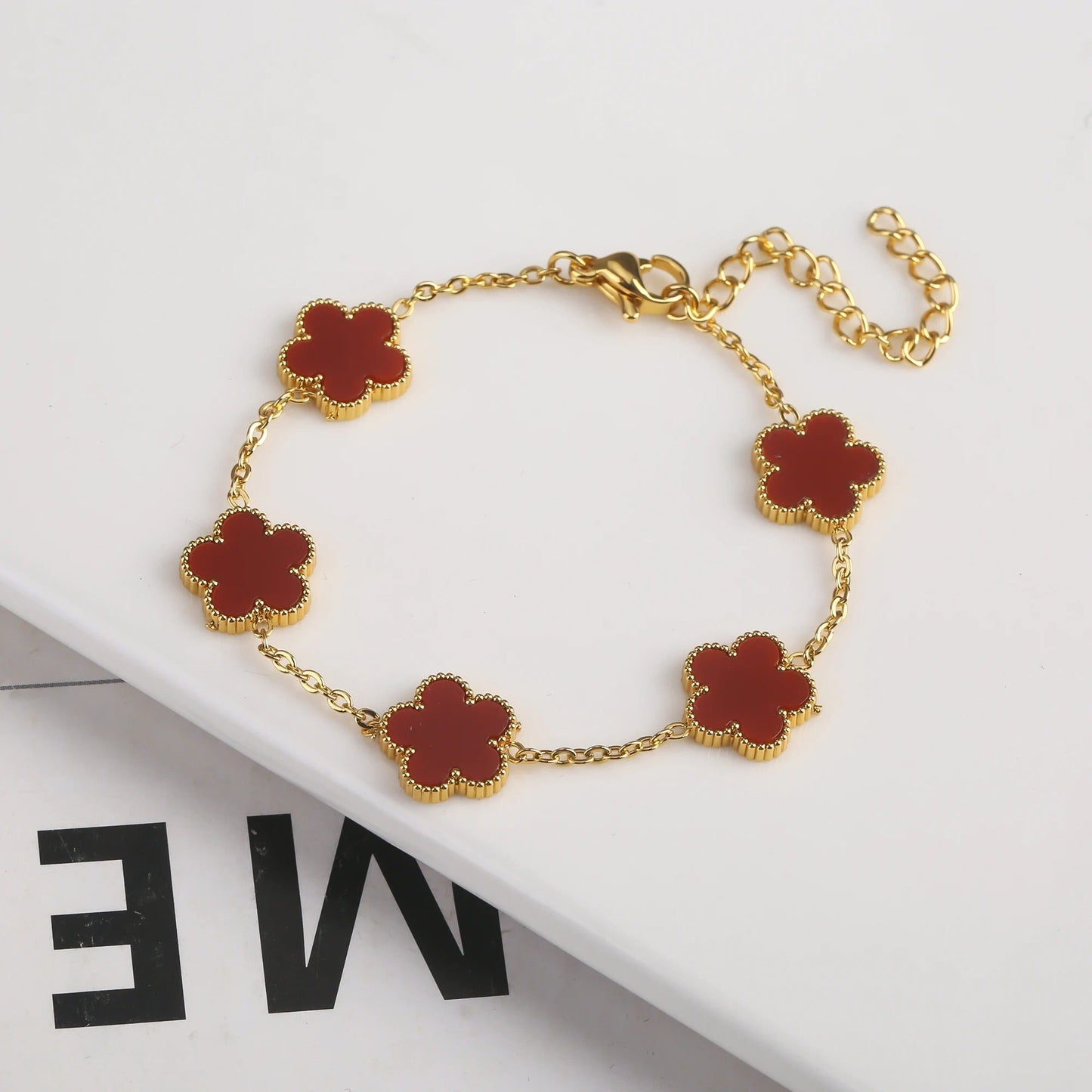 CLOVER | Bracelet rouge