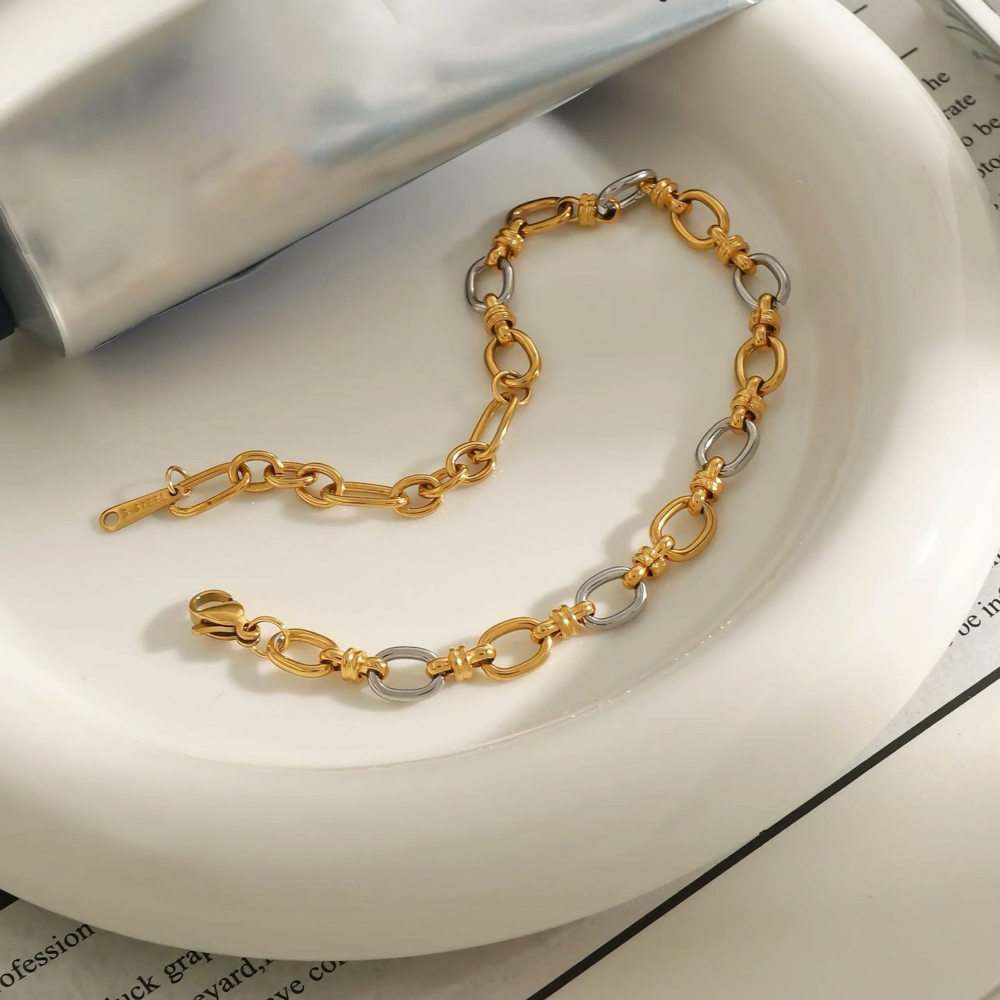 Solène Two Tone Bracelet
