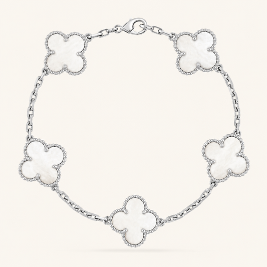 CLOVER | White Bracelet