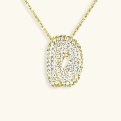Initial Bubble Necklace