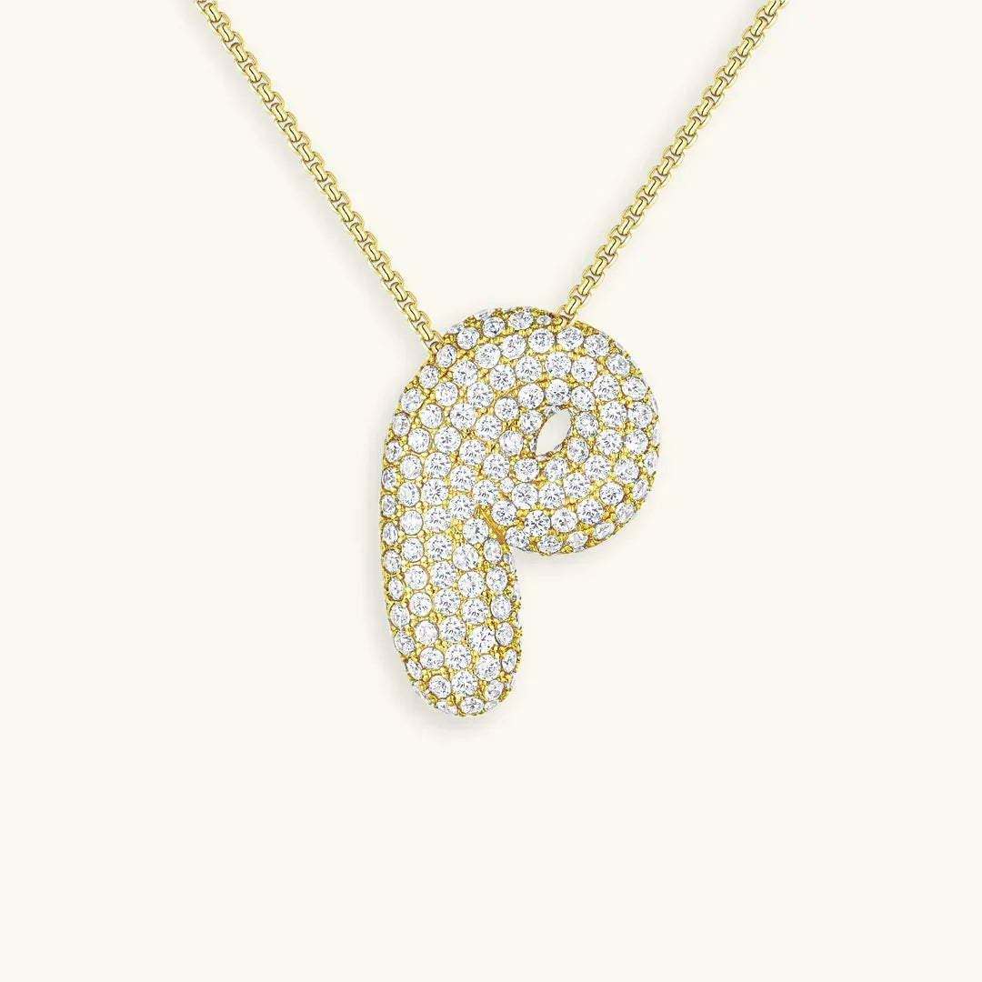 Initial Bubble Necklace