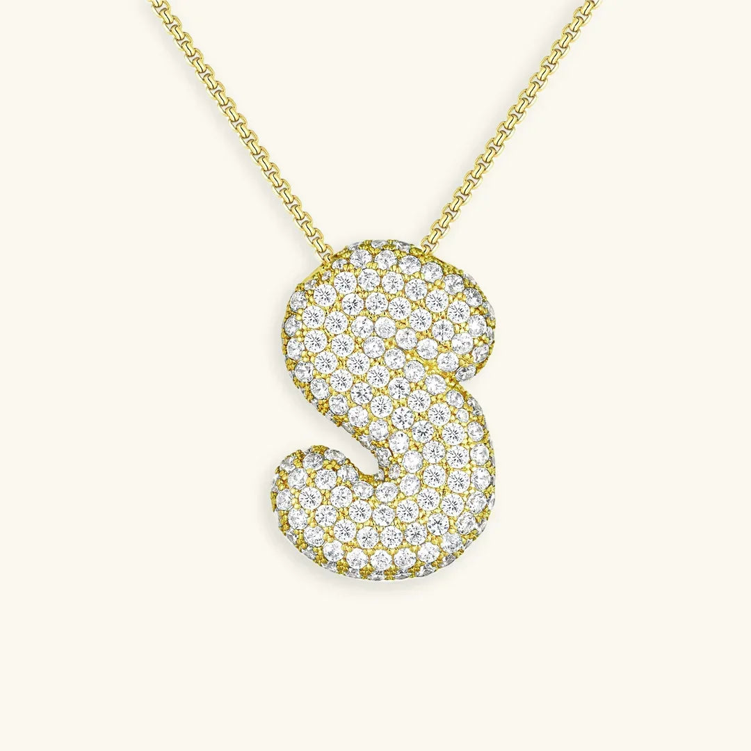 Initial Bubble Necklace