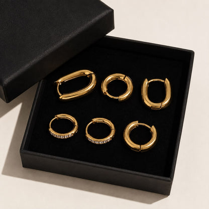 Timeless Gold Hoops Bundle
