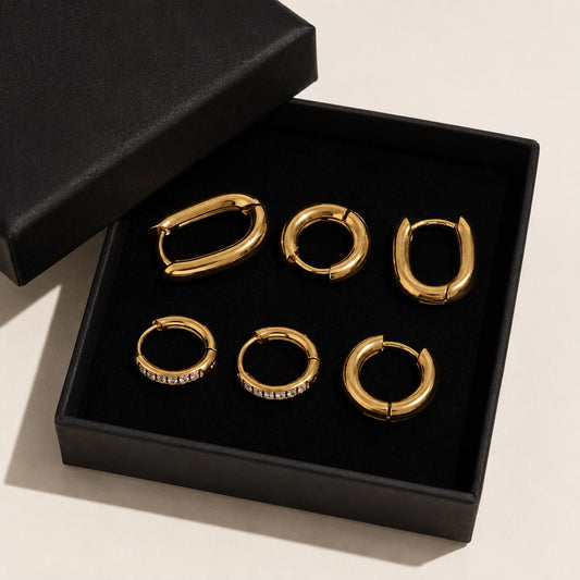 Timeless Gold Hoops Bundle