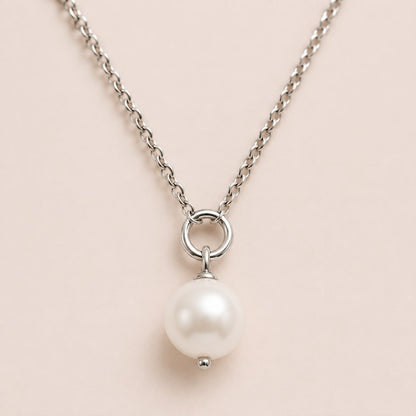 Pearl Layered Silver Necklace