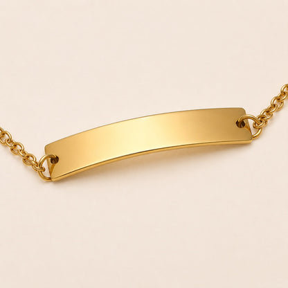Signature Identity Bar Bracelet