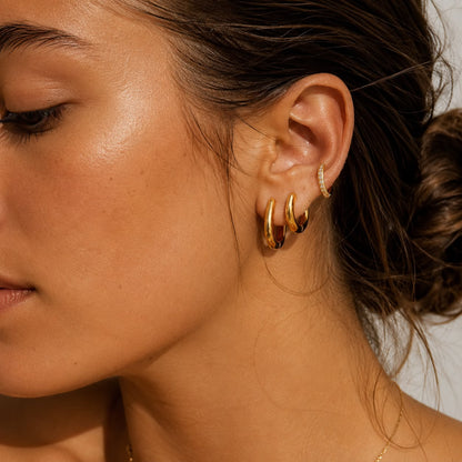 Timeless Gold Hoops Bundle
