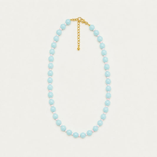 Azure Harmony Bead Necklace