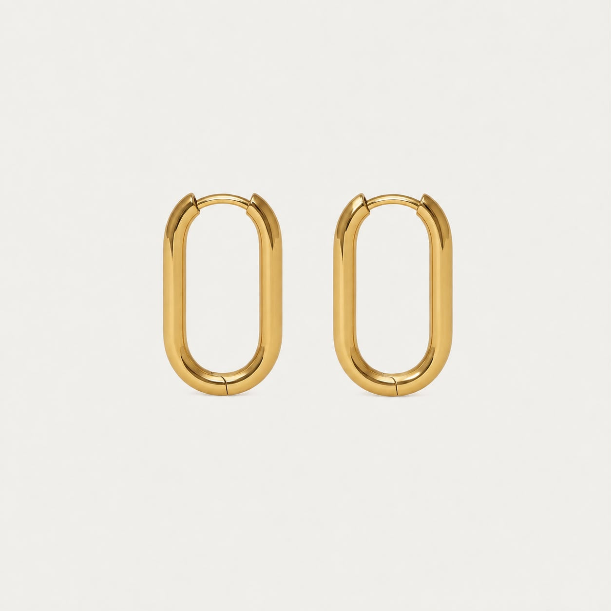 Signature Oval Hoop Earrings
