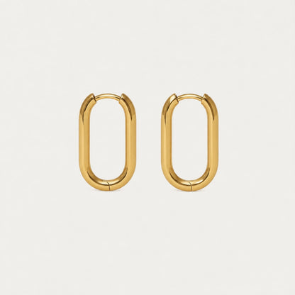 Signature Oval Hoop Earrings
