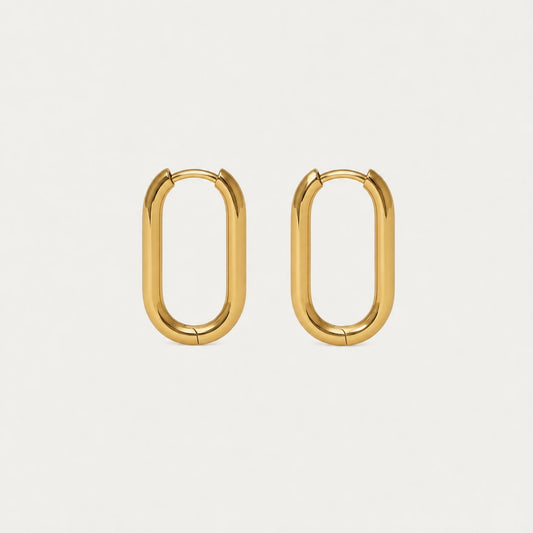 Signature Oval Hoop Earrings