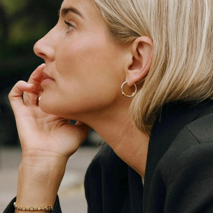 Intertwined Hoop Earrings