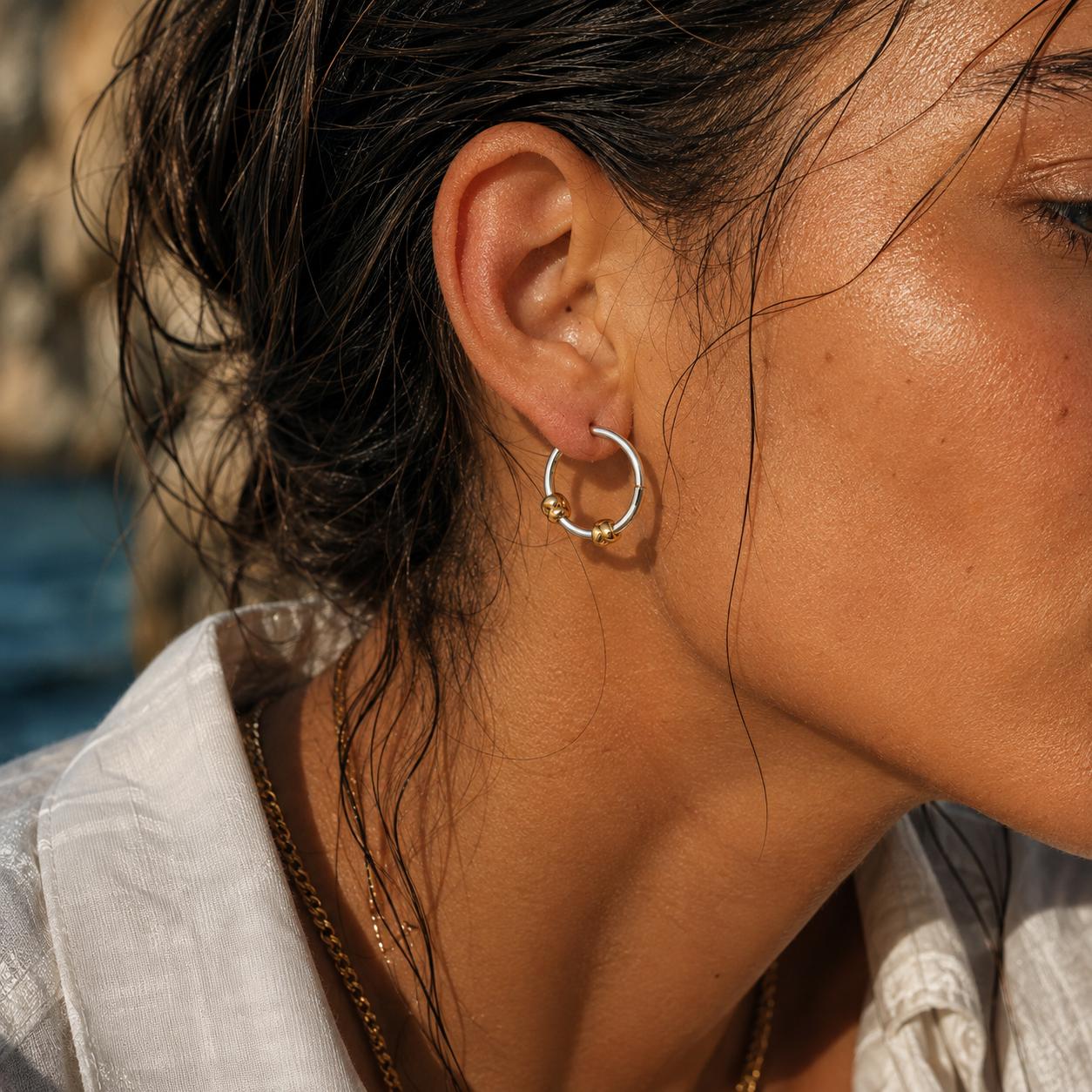Intertwined Hoop Earrings