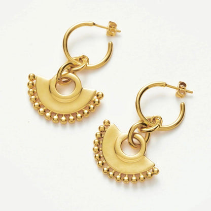 Aurora Fan Drop Earrings