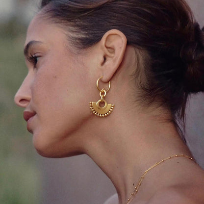 Aurora Fan Drop Earrings