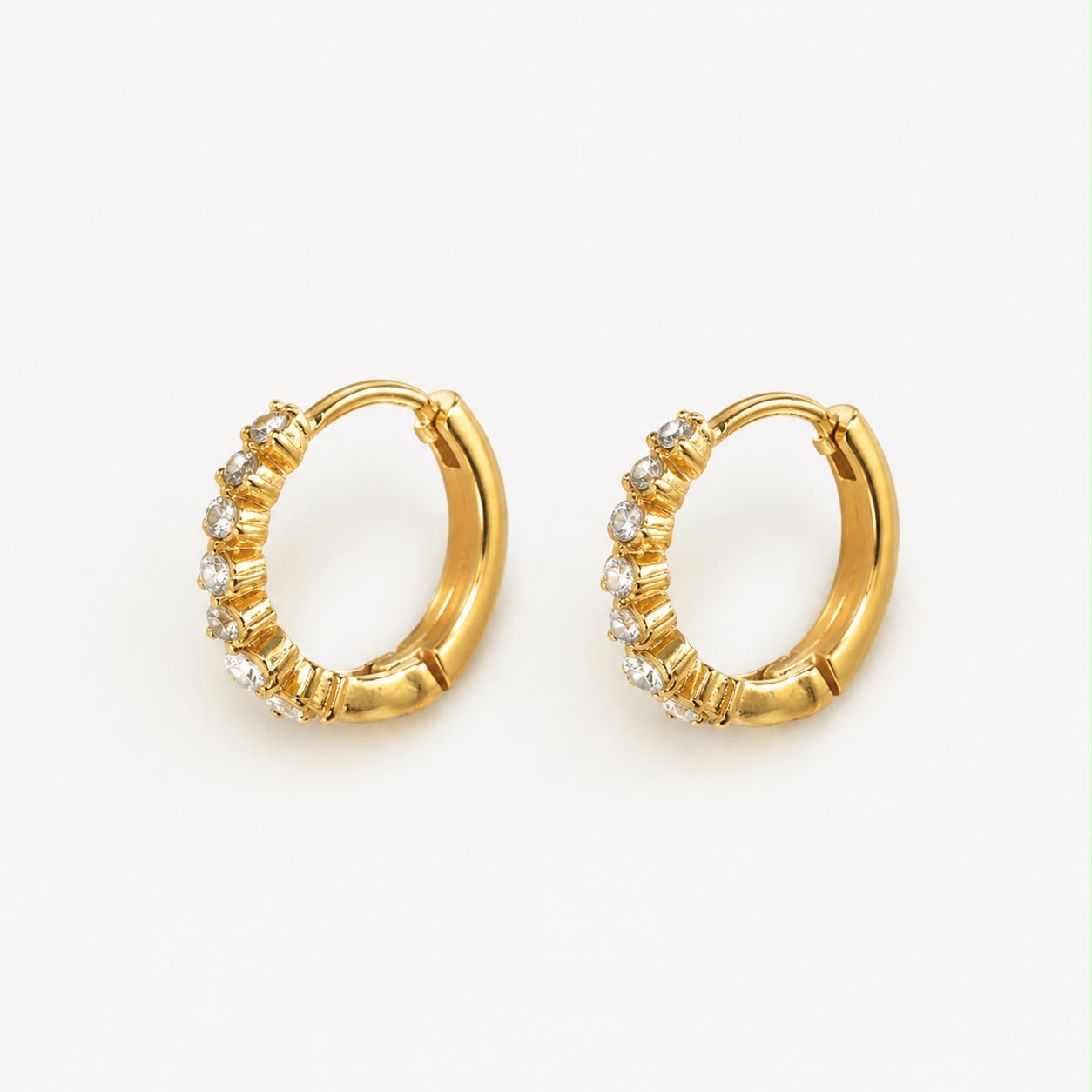 Starlight Pavé Hoop Earrings