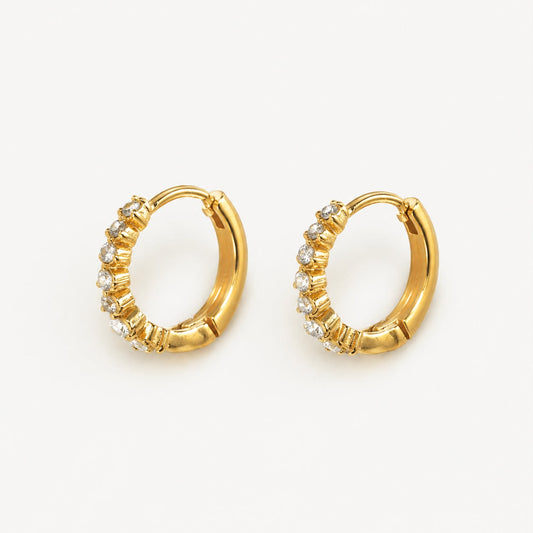 Starlight Pavé Hoop Earrings