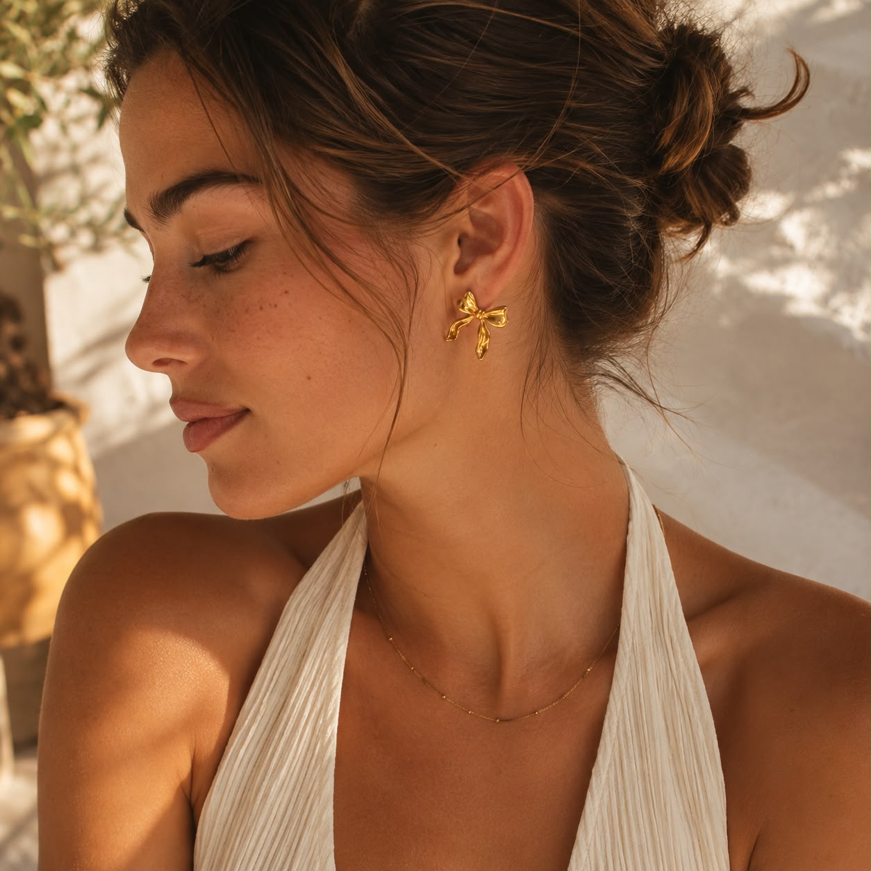 Fleur Ribbon Earrings
