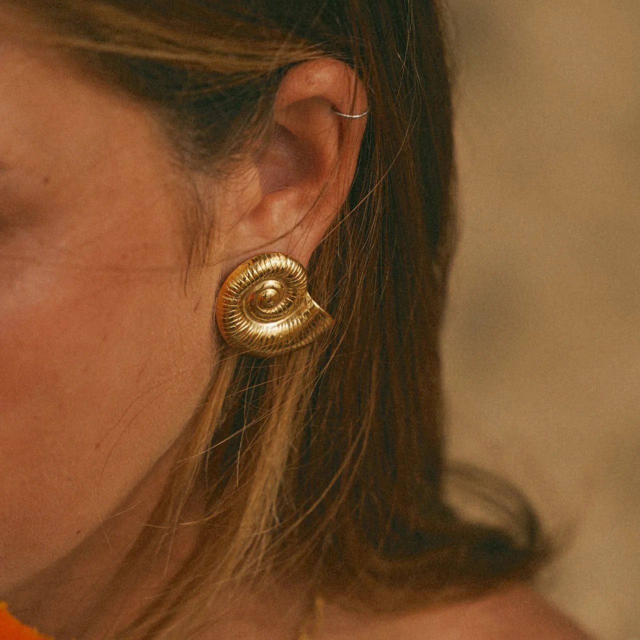 Oceana Spiral Shell Earrings