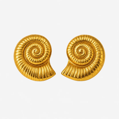 Oceana Spiral Shell Earrings