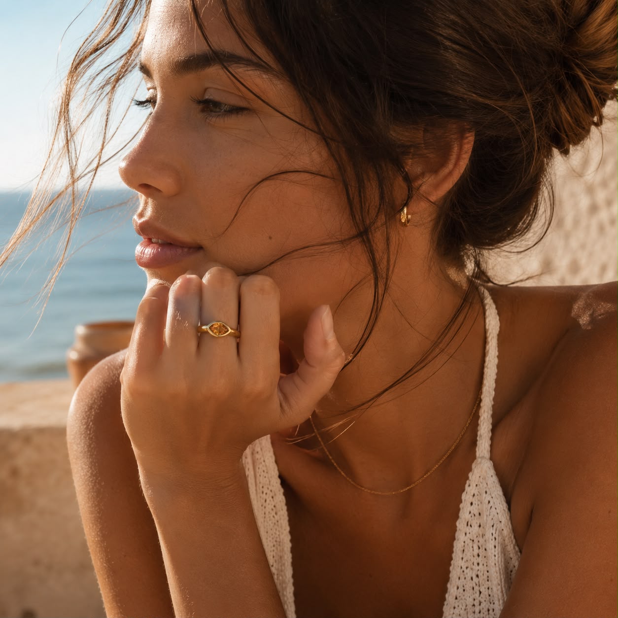 Golden Horizon Ring