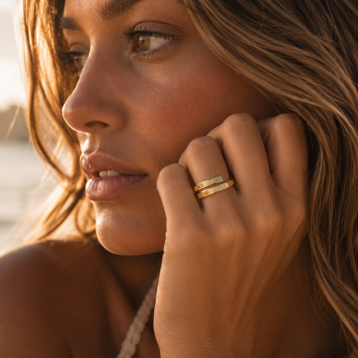 Harmony Inscribed Open Ring