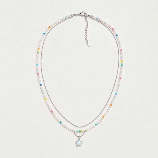 Star Pearl Layered Necklace