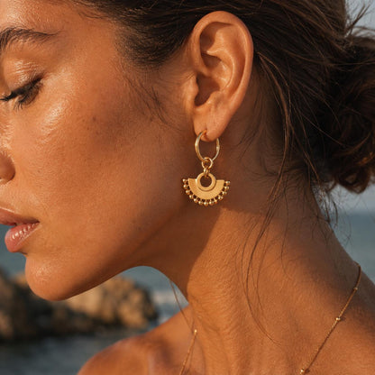 Aurora Fan Drop Earrings