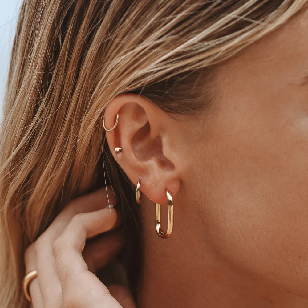 Signature Oval Hoop Earrings